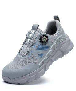 BEXOW Premium Safety Shoes Steel Toe Lightweight Slip Resistant Breathable Work Sneakers with Kevlar Midsole Anti-Smashing Puncture Proof Comfortable Industrial Footwear for Men and Women
