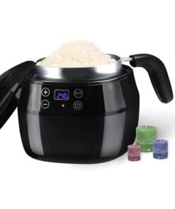 Garlo Wax Melter for Candle Making, 1L Candle Wax Melting Pot, 200W Candle Making Kit with Touch Screen Digital Temperature Display, with Aluminum Pour Spout Pot, DIY Starter Candle Making Supplies