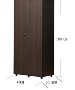 AVON Furniture Factory Espresso Color Simple Design Cheap Wooden Wall Mounted Clothes Storage Bedroom Wardrobe