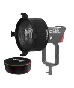 Aputure F10 Fresnel Attachment – 10″ Bowens-Mount Glass Fresnel with 15–45° Beam Control, Dual-Lens Design, Carry Case – Compatible with LS 600d Pro & LS 1200d Pro