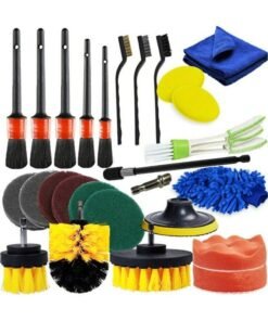 26-piece car cleaning brush set, electric drill brush head set, floor and wall descaling, cleaning and polishing tools