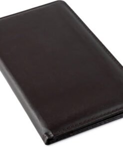 Home Brand Bill Folder for Hotel and Restaurant, Check Presenter, Bill Folder with Pocket for Hotel and Restaurant 11x23cm Dark Brown
