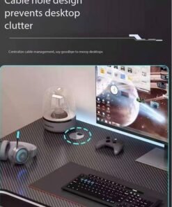 JCB CHIC Computer Desk Corner Desk Gaming Desk PC Table  with Large Monitor Shelf，Writing Study Table with USB charging,120*60*74cm E-sports Ergonomic Gaming Table Office table - Image 3
