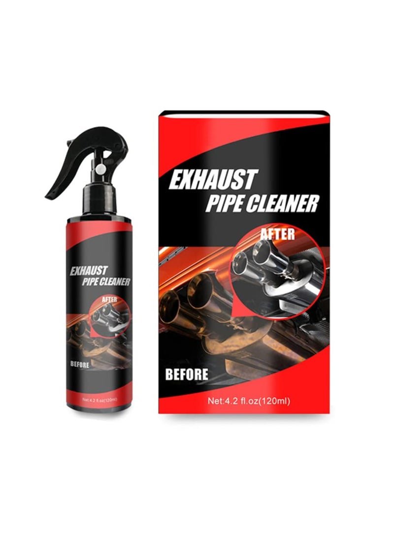 Rust Removal and Car Cleaning Kit, Metal Surface Rust Remover Spray, Car Exhaust Pipe Cleaner and Maintenance Set with Brush, Gloves, Towel, Sponge for Cars and Motorcycles