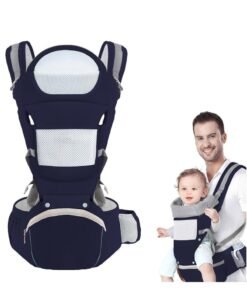 XICEN 6 in 1 Baby Carrier,  Adjustable Baby Wraps Carrier with Hip Seat, Ergonomic Design, Fits for Newborn, Infant & Toddler