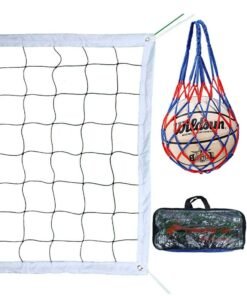 UNUNS Volleyball Net With Ball Bag,Professional Volleyball Net Outdoor,9.6x1M Portable Volleyball Net Indoor Outdoor For Pool Beach Backyard,Pro Volleyball Net Set,No Poles