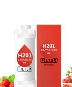 H201 Vitamin C Shower Filter for hair fall - Water Purifying Shower Head for Healthy Skin & Hair - Vitamin C Infuser, Hard Water Softener, Beaded Filter for Bacteria Removal - Bathroom Accessories for Hair Loss Prevention & Hydration