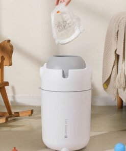 Super ZYouth Baby Nappy Bin, Diaper Trash Bin, Diaper Disposal for Home Use, Durable and Odorless, White