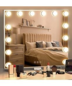 Hihonor Vanity/Makeup Mirror with Lights,10X Magnification，with 14 Dimmable LED Bulbs,3 Color Modes,Touch Control for Bedroom,Tabletop or Wall-Mounted