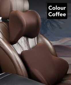 MARCAN Car Lumbar Support Pillow,Memory Foam Lumbar Support Pillow for Back Pain Relief,Ergonomic Design 3D Spine Back Support Pillow(1Pcs，Coffee)