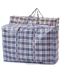 MARKQ Laundry bags with Zip & Handle 2 Pack Heavy Duty Reusable Storage Bag for Clothes Moving House Grocery Shopping Bag. X Large 100 x 90 x 40 cm