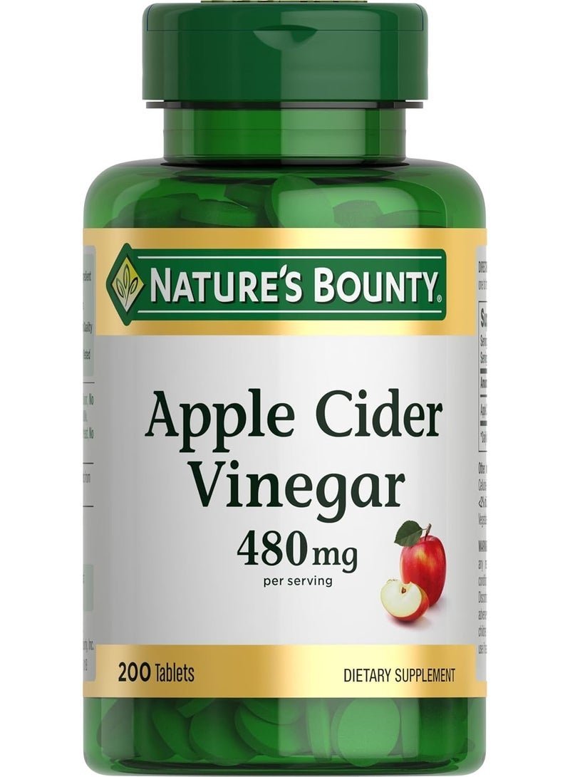 NATURE'S BOUNTY Apple Cider Vinegar Capsules 200 Tablets