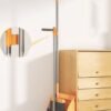 Haidue Masthome Broom and Dustpan Set with  Stainless Steel Handle Upright Lobby Set for Household Kitchen Room Office