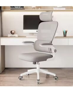 Alternative view of Raffine Premium Ergonomic Mesh Office Chair with Adjustable Headrest Lumbar Support Flip-Up Armrests Swivel Base Height Adjustment and Silent Rolling Wheels Comfortable Breathable Desk Chair for Home Office or Study Use