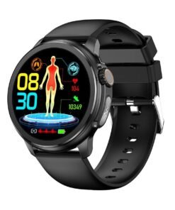 AROAQ ET481 Smart Watch, Bluetooth Call Smart Wrist Watch, Multifunctional Health Tracker Watch With Multiple Sports Mode, Blood Sugar, Body Temperature, Blood Oxygen And Blood Pressure Monitoring, (Black)