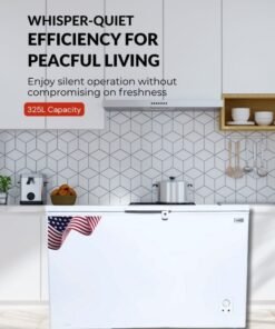 Admiral 325 L Chest Freezer – Large‑Capacity Deep Freezer with Fast Freezing Compressor, Energy‑Efficient Tropical Climate Design, Lockable Lid, Internal Light, Ultra‑Quiet R600a Refrigerant – Ideal for Home & Commercial Use (White)-ADCF325WE 325 L 210 W ADCF325WE White
