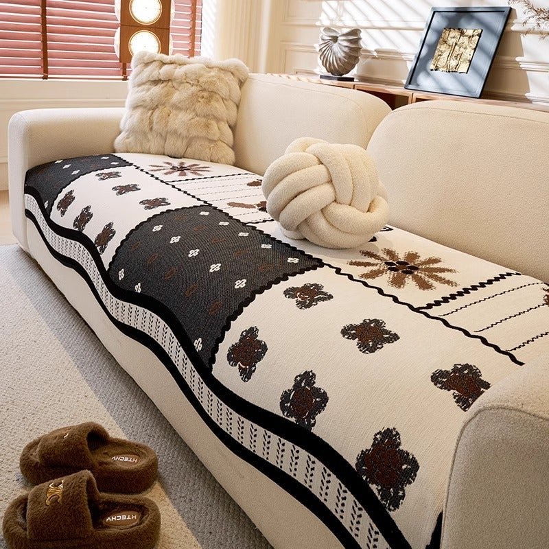 Sofa Cushion, Universal For All Seasons, Special-Shaped Straight Seat Cushion, One-Piece High-End Fixed Non-Slip Cover Cloth