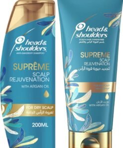 Head & Shoulders Supreme Set For Dry Scalp Rejuvenation with argan oil - Anti-Dandruff Shampoo  200ml + scalp and hair conditioner 200ml