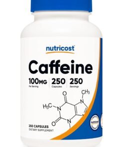 Nutricost 100 Mg Caffeine Pills 250 Capsules
