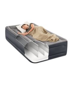 INTEX Durabeam Plus Series Deluxe Pillow Rest Raised Air Mattress  99X191X42Cm Combination Multicolour 99x191x42cm