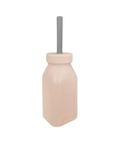 Minikoioi Bottle And Straw - Bubble Beige And Powder Grey