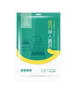 Sharpdo 3 PCS Disposable Bed Sheets Travel Sheets for Hotel, Disposable Sheets for Bed Travel Bedding Cover Portable Sheet with 1 Quilt Cover, 1 Sheet and 1 Pillowcase for Travel Business Trip Spa Hotel
