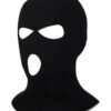 Happy D 3 Hole Balaclava Full Face Mask Unisex Winter Neck Warm Knitted Balaclava Face Cover for Men Women Outdoor Sport Fishing Skiing One Size Fit All