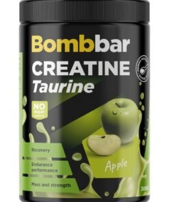 BOMBBAR Creatine with Taurine Powder Dietary Supplement Apple Flavour 300g