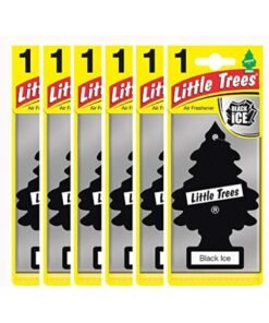 Little Trees Air Freshener Tree Black Ice Fragrance For Car Home Boat Caravan - Six Pack
