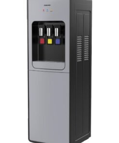 NIKAI Water Dispenser with 16L Refrigerator Storage | Hot, Cold & Normal Water | Compressor Cooling | 3-Tap Design, Stainless Steel Tank Antibacterial Low Noise | 1 Year Warranty NWD999R Silver Black