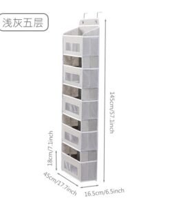 Wardrobe Door Rear Storage Hanging Bag Wall-Mounted Simple Storage Bag Wall-Mounted Storage Bag Storage Hanging Bag Hanging Pocket