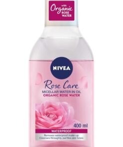 Nivea Face Micellar with Organic Rose Water in oil, Makeup Remover, All Skin Types, 400ml