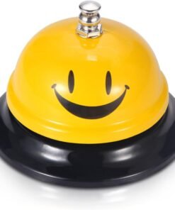 EMDMAK Call Bell, Service Bell for The Porter Kitchen Restaurant Bar Classic Concierge Hotel (3.35 Inch Diameter) (Yellow)