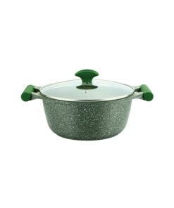 Prestige Granite Non-Stick Aluminium Sauce Pan With Lid Green 32cm