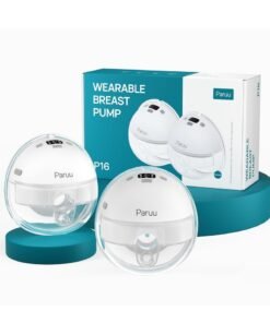 Paruu P16 Hands-Free Electric Wearable Breast Pump With Strong Suction, Low Noise, 4 Modes And 12 Levels, 19/21 MM Insert Accessories, 2 Pieces