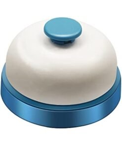 Metal Desktop Call Bell for Hotels and Offices - Blue.