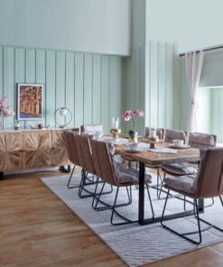 Florya 8-Seater Dining Table and 8 Florya Pillow T...