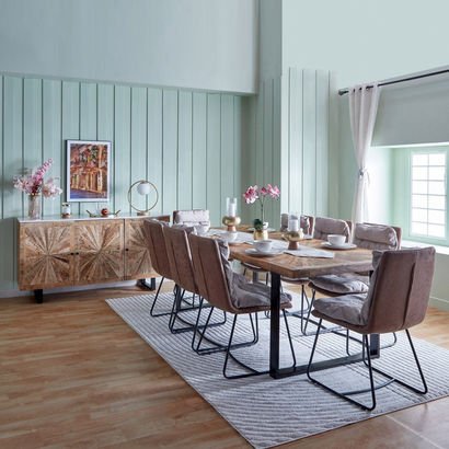 Florya 8-Seater Dining Table and 8 Florya Pillow T...