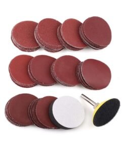 RATSAW 2 Inch Sanding Discs Kit 100PCS 60 TO 3000 Grit Sandpaper With A Quarter Inch Shank Backing Plate And Soft Foam Buffering Pad Hook and Loop Sand Paper
