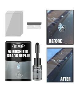 Windshield Crack Repair Kit – Quick Fix Glass Chip & Crack Repair Adhesive | Car Windshield Repair Fluid for Cracks & Chips, Easy to Use