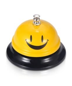 EMDMAK Call Bell, Service Bell For The Porter Kitchen Restaurant Bar Classic Concierge Hotel (3.35 Inch Diameter) (Yellow)
