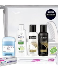 Convenience Kits international 10 PC Deluxe Kit Featuring Tresemme Hair and Dove Body TravelSize Products Silver