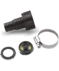 Karcher Pump Connector Set for 3/4-Inch and 1-Inch Suction Hose Black