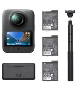 dji Osmo 360 Adventure Combo, (360 Camera With 1-Inch 360° Imaging, Extended Battery Life With 3 Batteries, Native 8K 360° Video, 4K/120fps & 170° Boost Video, Action Camera for Sports, Vlog)