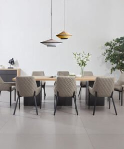 Winchester 8-Seater Dining Table with Chair and Si...