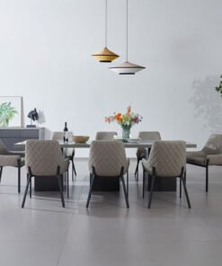 Winchester XL 8-Seater Dining Table with Chairs an...