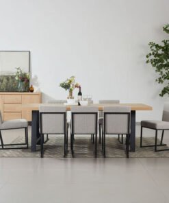 Iris 8-Seater A-Shaped Modular Dining Set with Sid...