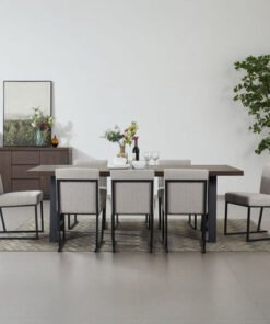 Iris 8-Seater A-Shaped Modular Dining Set with Sid...
