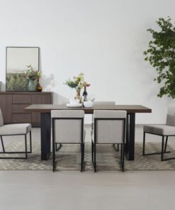 Iris 6-Seater U-Shape Modular Dining Set with Side...