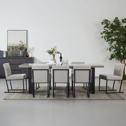 Iris 8-Seater U-Shape Modular Dining Set with Side...